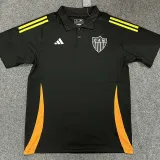 2025-26 Atletico Mineiro Black Polo Short Sleeve