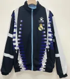 2024-25 RMA Light blue & Black Retro Double Sided Windbreaker (双面风衣)