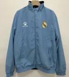 2024-25 RMA Light blue & Black Retro Double Sided Windbreaker (双面风衣)