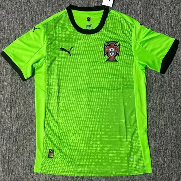 2025-26 Portugal Green Goalkeeper Fans Soccer Jersey #PM