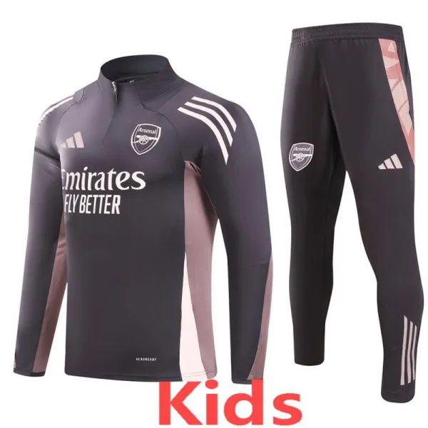 2024-25 ARS Brown Kids Half Pull Tracksuit (童装)(半拉链)
