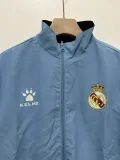 2024-25 RMA Light blue & Black Retro Double Sided Windbreaker (双面风衣)
