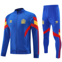 2024-25 Spain Fancy blue Jacket Tracksuit