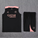 2025-26 PSG Black Tank top and shorts suit