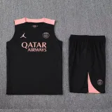 2025-26 PSG Black Tank top and shorts suit