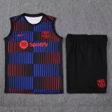 2025-26 BAR Red blue Tank top and shorts suit