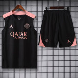 2025-26 PSG Black Tank top and shorts suit