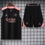 2025-26 PSG Black Tank top and shorts suit