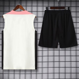 2025-26 PSG Jordan White Tank top and shorts suit