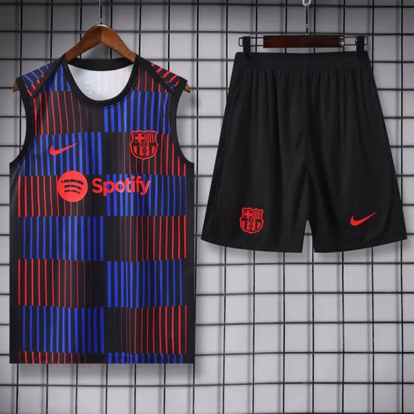 2025-26 BAR Red blue Tank top and shorts suit