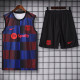 2025-26 BAR Red blue Tank top and shorts suit
