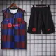 2025-26 BAR Red blue Tank top and shorts suit