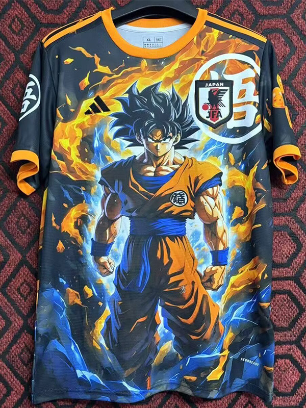 2024-25 Japan Black Special Edition Fans Training Shirts (悟空黄)