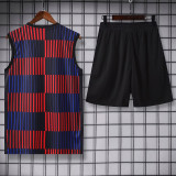 2025-26 BAR Red blue Tank top and shorts suit