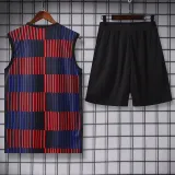 2025-26 BAR Red blue Tank top and shorts suit