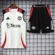 2025-26 Man Utd White Tank top and shorts suit