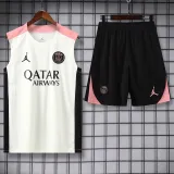 2025-26 PSG White Tank top and shorts suit