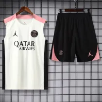 2025-26 PSG White Tank top and shorts suit