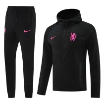 2024-25 CHE Black Hoodie Jacket Tracksuit #01