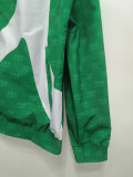 1995 Mexico Lake blue & Green Retro Double Sided Windbreaker (双面风衣)