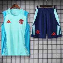 2024-25 Flamengo Light green Tank top and shorts suit *背心套装