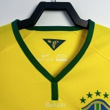 2014 Brazil Home Retro Soccer Jersey