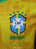 2025-26 Brazil Yellow Special Edition Player Version Soccer Jersey (耶稣)