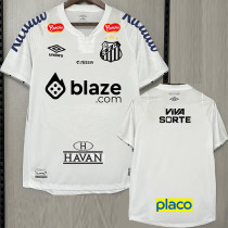 2024-25 Santos FC Home Fans Soccer Jersey (Print  Sponsor)
