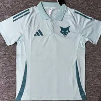 2025-26 Cruzeiro Blue Green Polo Short Sleeve