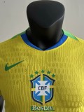 2025-26 Brazil W Home Player Version Soccer Jersey #带星
