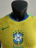 2025-26 Brazil Home Player Version Soccer Jersey #带星