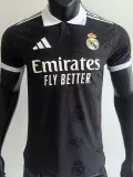 2025-26 RMA Black Special Edition Player Version Training Shirts (翻领)