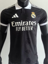 2025-26 RMA Black Special Edition Player Version Training Shirts *翻领
