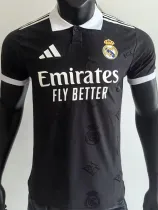 2025-26 RMA Black Special Edition Player Version Training Shirts (翻领)