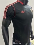 2025-26 Man Utd Black Casual Special Edition Player Version Soccer Jersey
