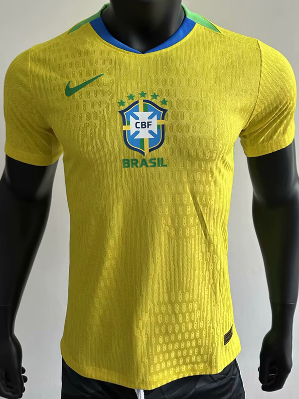 2025-26 Brazil W Home Player Version Soccer Jersey #带星
