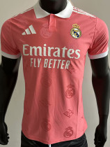 2025-26 RMA Pink Special Edition Player Version Training Shirts *翻领
