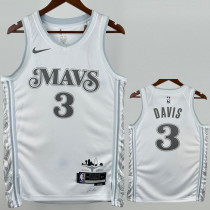 2024-25 Dallas Mavericks DAVIS #3 White City Edition Top Quality Hot Pressing NBA Jersey