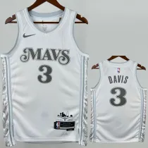 2024-25 Dallas Mavericks DAVIS #3 White City Edition Top Quality Hot Pressing NBA Jersey