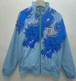 1992 England Blue & Green Retro Double Sided Windbreaker (双面风衣)
