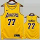 2022-23 Lakers DONCIC #77 Yellow Top Quality Hot Pressing NBA Jersey(圆领)