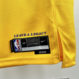 2022-23 Lakers DONCIC #77 Yellow Top Quality Hot Pressing NBA Jersey(圆领)