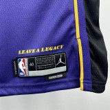 2022-23 Lakers DONCIC #77 Purple Top Quality Hot Pressing NBA Jersey (Trapeze Edition) 飞人版