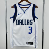 2022-23 Dallas Mavericks DAVIS #3 White Top Quality Hot Pressing NBA Jersey