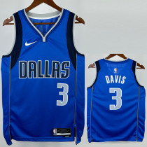 2022-23 Dallas Mavericks DAVIS #3 Blue Top Quality Hot Pressing NBA Jersey