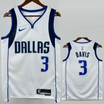 2022-23 Dallas Mavericks DAVIS #3 White Top Quality Hot Pressing NBA Jersey