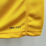 2022-23 Lakers DONCIC #77 Yellow Top Quality Hot Pressing NBA Jersey(圆领)