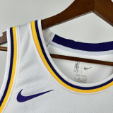 2022-23 Lakers DONCIC #77 White Top Quality Hot Pressing NBA Jersey(圆领)