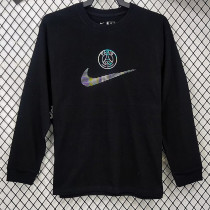 2024-25 PSG High Quality Black Casual Long sleeve T-Shirt NK