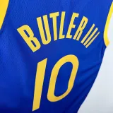 2022-23 WARRIORS BUTLERIII #10 Blue Top Quality Hot Pressing NBA Jersey (V领)